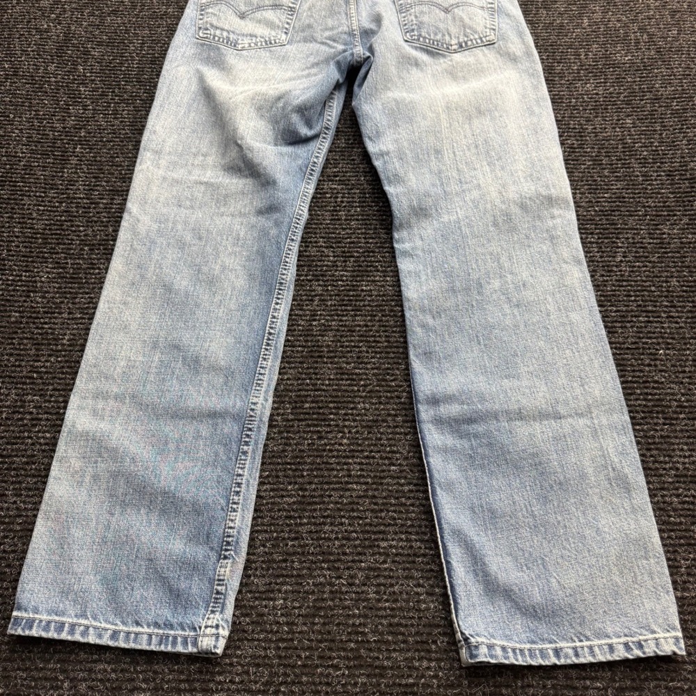 Levis 514 Straight Leg Jeans Light Wash Blue Denim Mens 32x32 - Picture 13 of 13